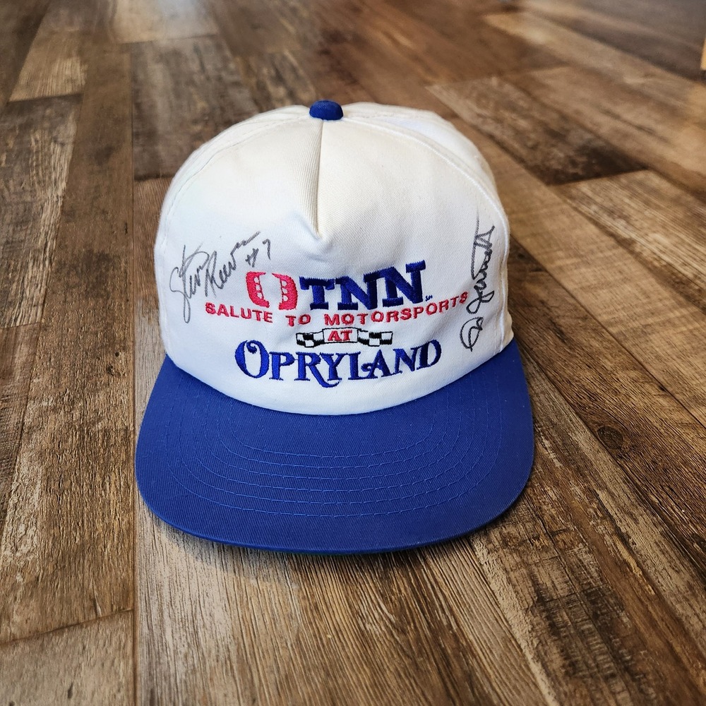 Vintage 1995 TNN Motorsports At Opryland Stevie Reeves Ned Jarrett Signed
